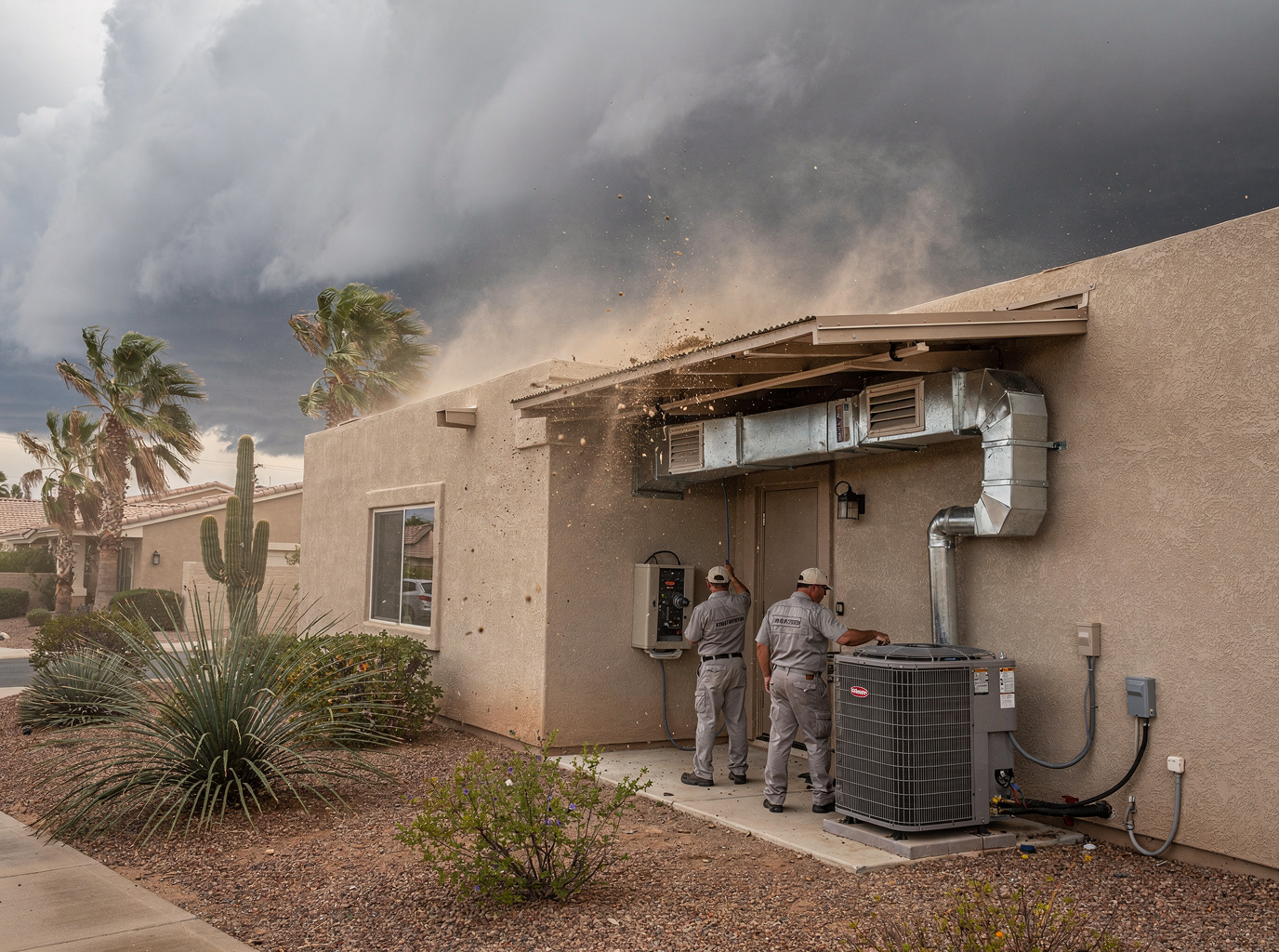 How Monsoon Winds Affect Air Ducts in Scottsdale Homes